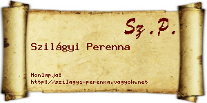Szilágyi Perenna névjegykártya